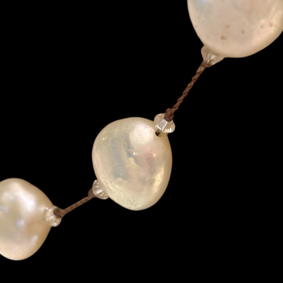 Margo Morrison | Sterling Silver Coin Pearl Necklace | 20” Adjustable - Picture 6 of 14